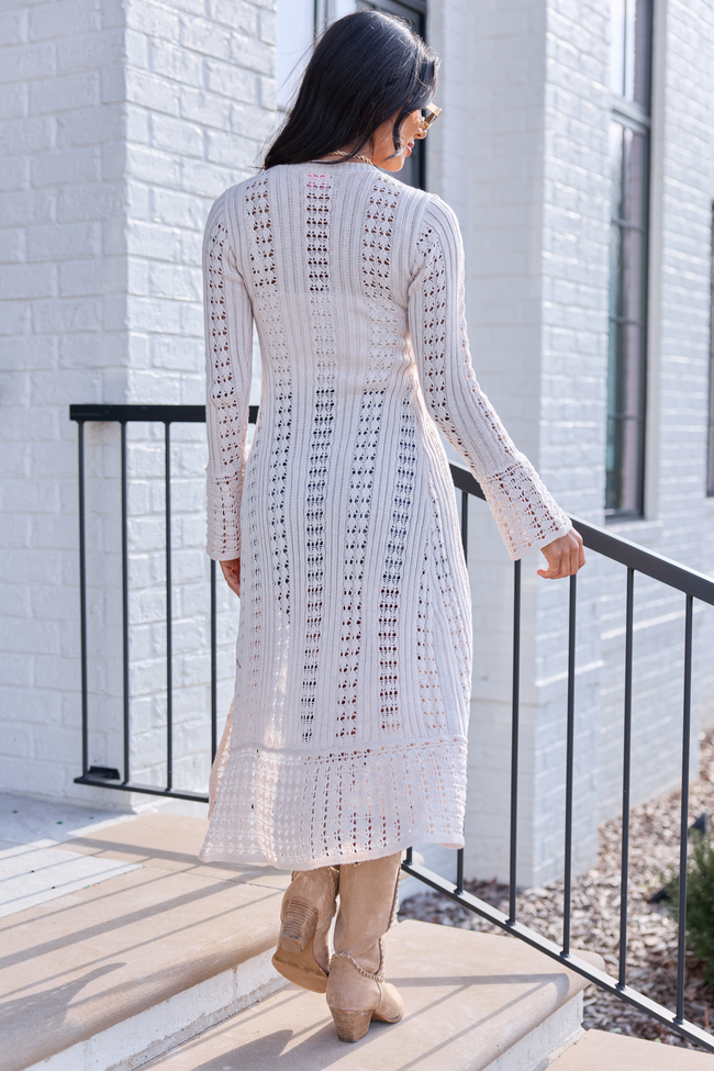 Harlie Cream Duster Cardigan