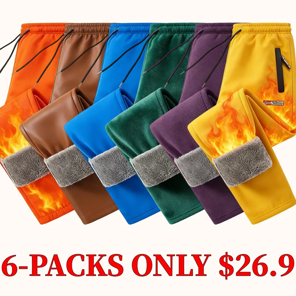 Men's winter outdoor fleece pants
