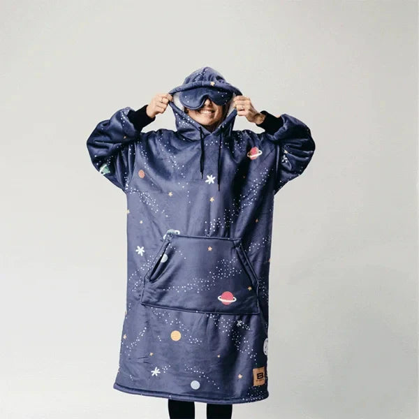 Wearable blanket Oversized with sherpa lining One size fits most.