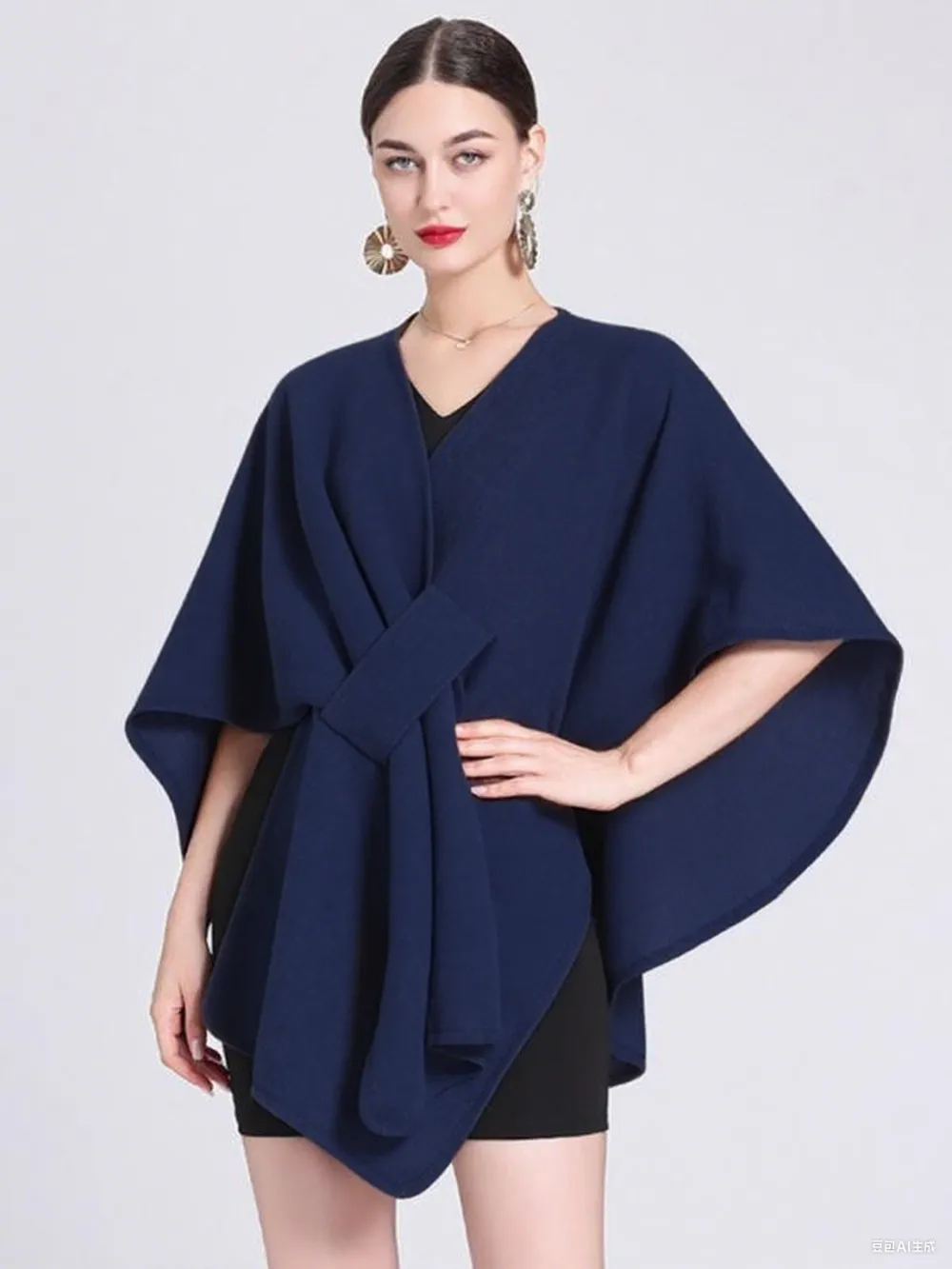 Women's Solid Color Cape Shawl