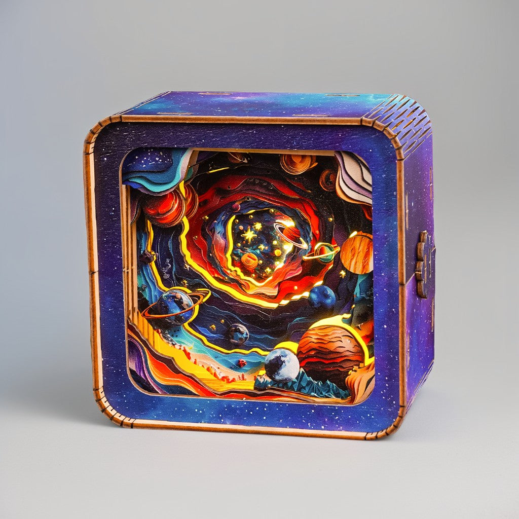 Cosmic Odyssey Kit - 3D Wooden Puzzle Night Light