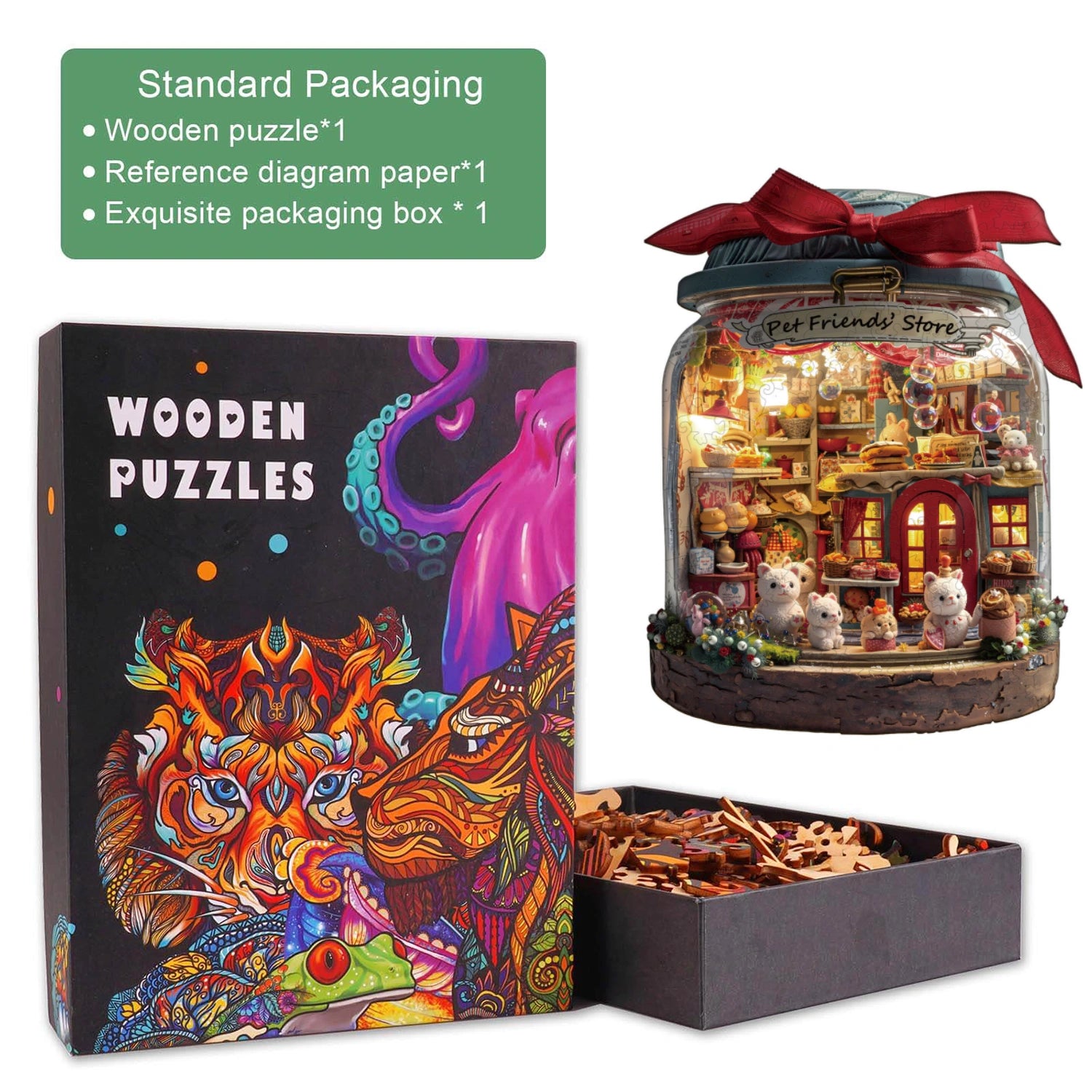 Pet Friends’ Store Wooden Jigsaw Puzzle