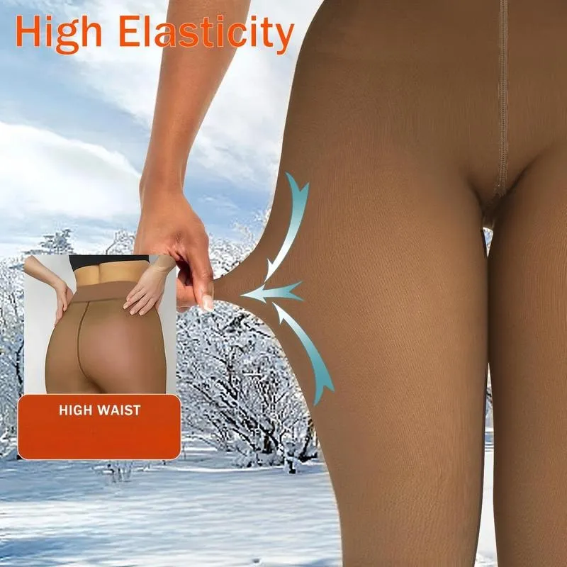 Winter Warmest Tights! Fleece Lined, Completely Opaque