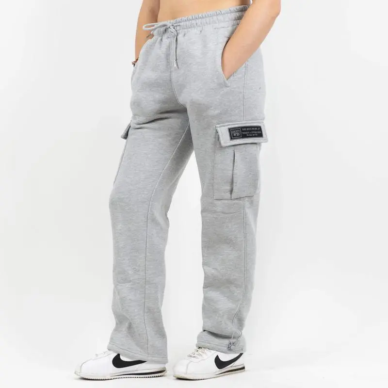 Woman Heavyweight Baggy Cargo Sweatpants