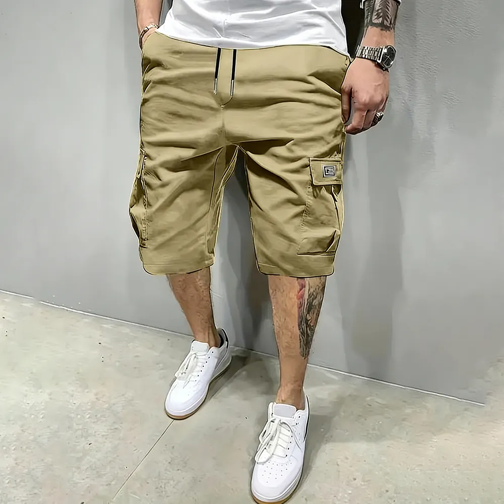 🔥8-PACK $24-Men's Pockets Drawstring Cargo Shorts