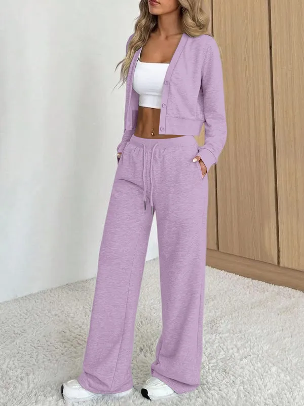 Women's Long Sleeve Jacket & Pants Set