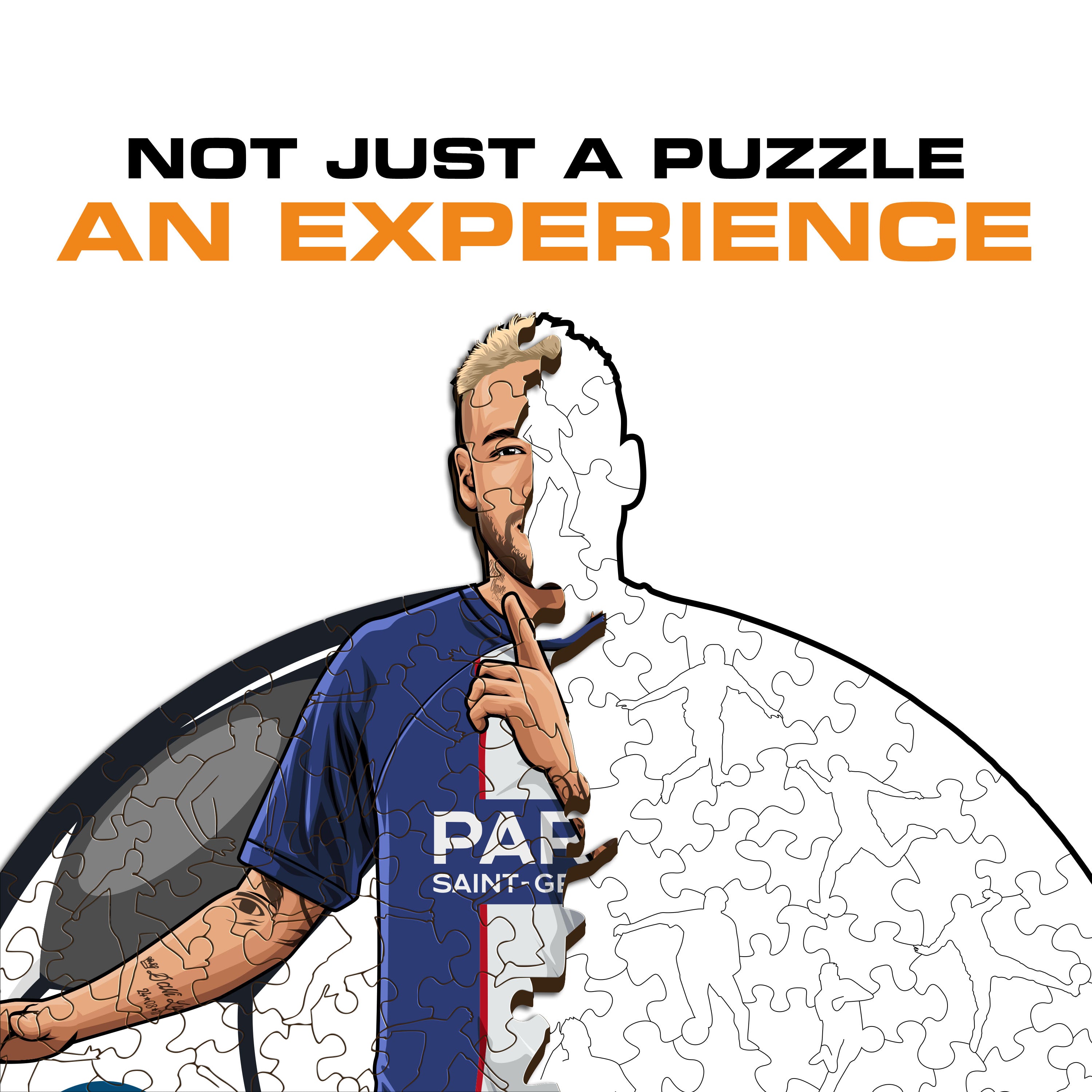 Neymar Jr. - Wooden Puzzle