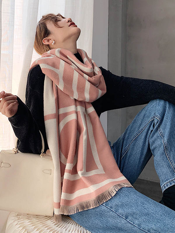 Imitation Cashmere Double-Sided Shawl