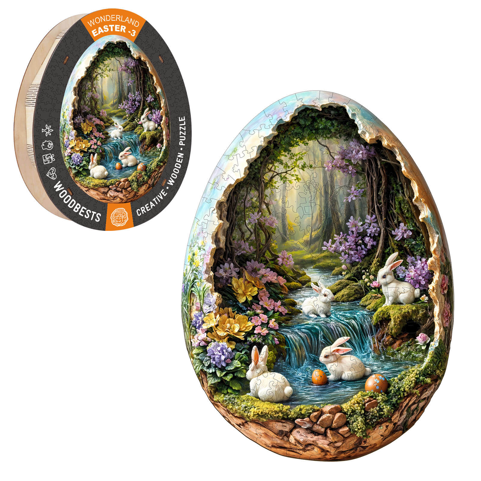 Wonderland Easter-3 Wooden Jigsaw Puzzle