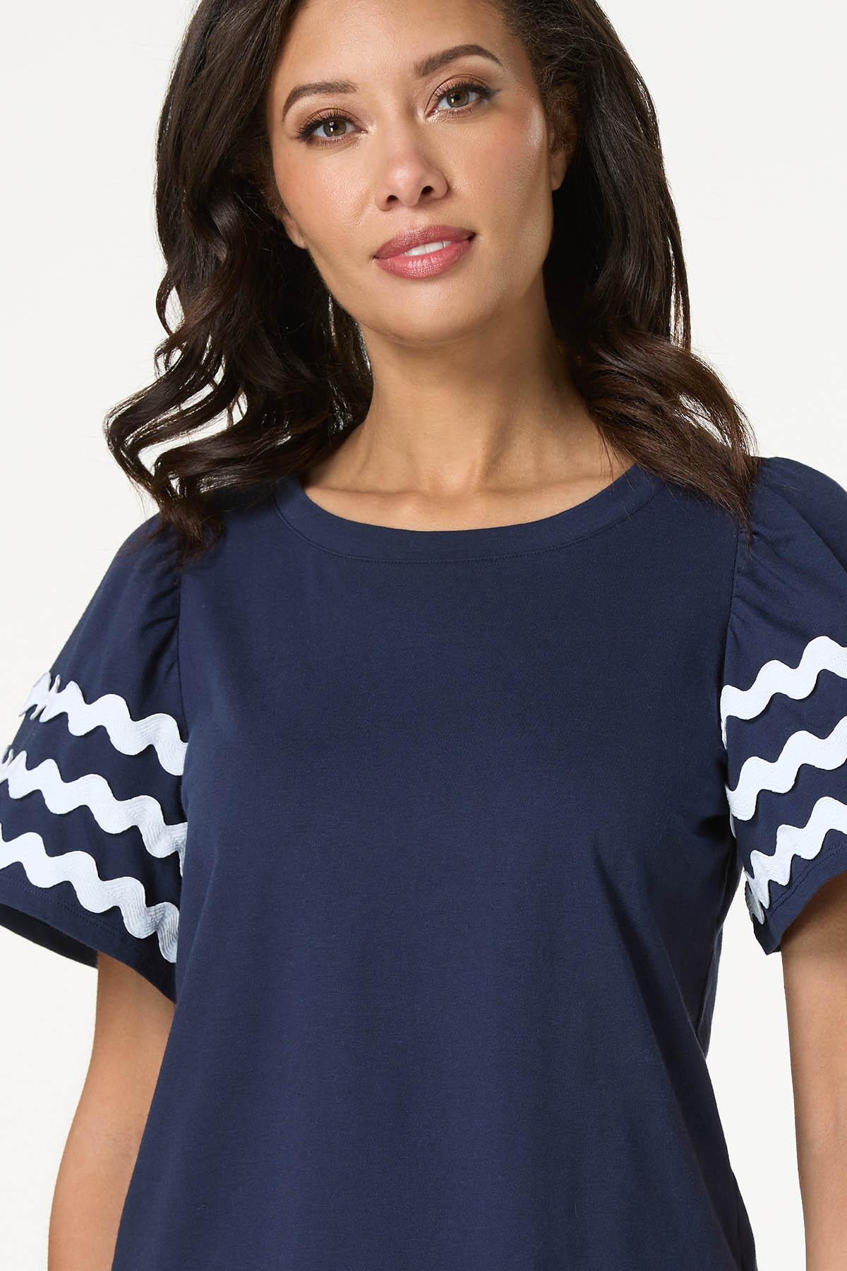 Ric Rac Flutter Sleeve Top