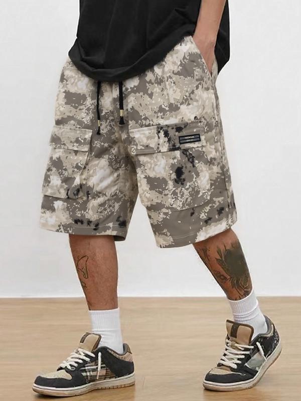🩳 Men's Street Camo Cargo Shorts (Loose Fit)