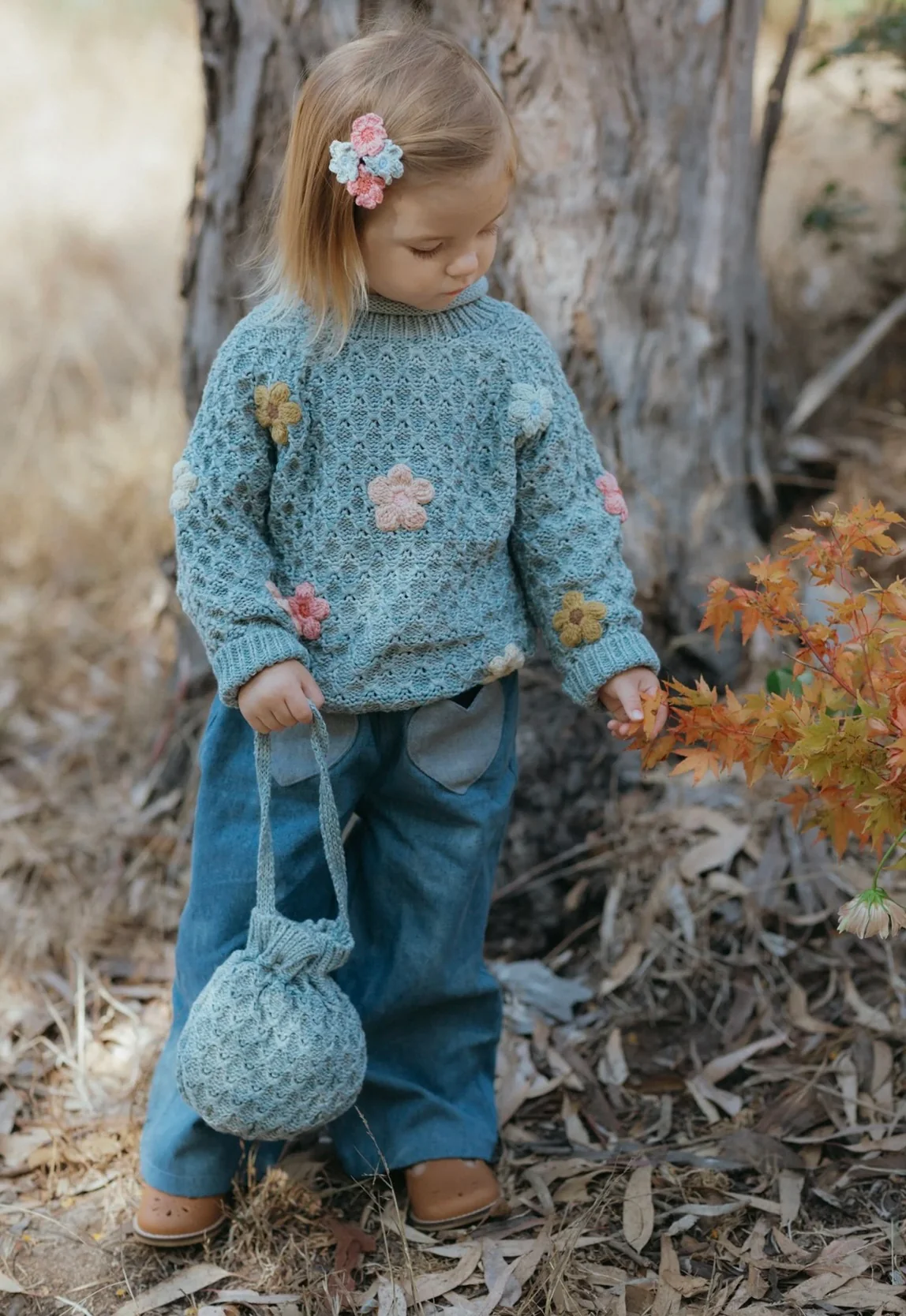 Jardin Sweater - Dusty Blue