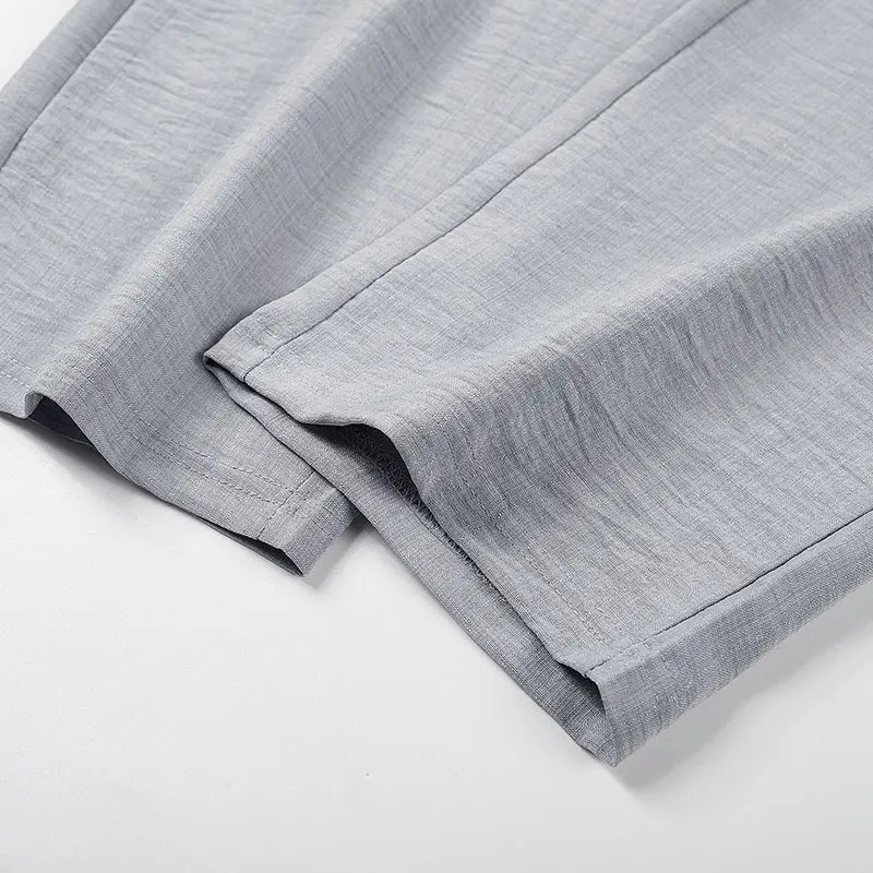 Men’s Premium Lyocell-Linen Straight-Leg Trousers - Breathable Summer Essential