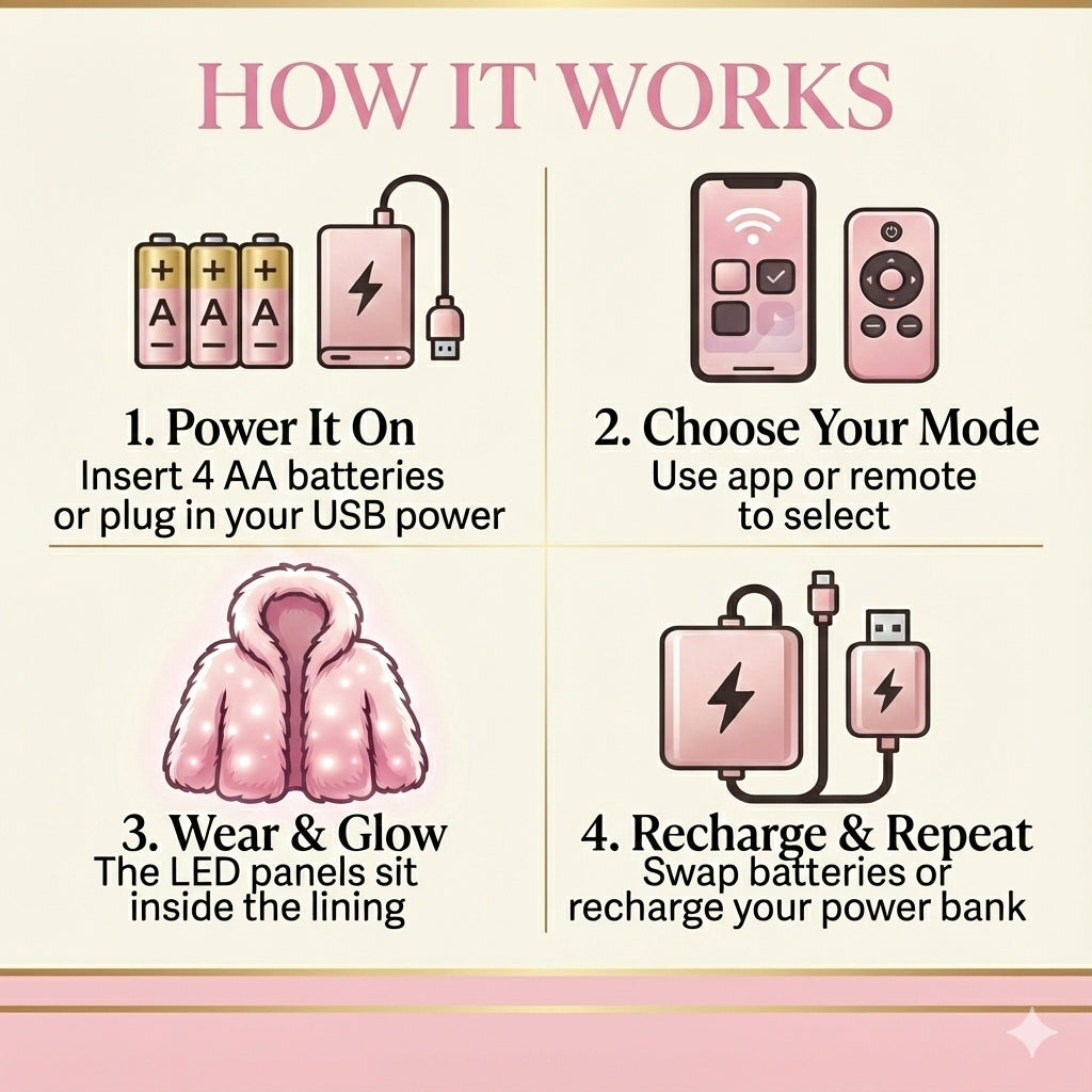 Light Up the Party: Frost White LED Coat