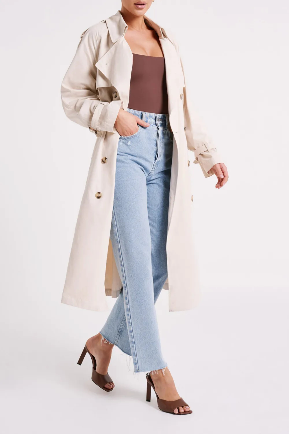 Recycled Nylon Scoop Neck Bodysuit