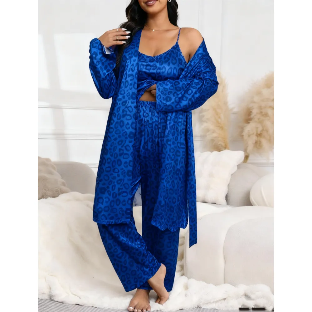 Women's Leopard Print Pajama Set