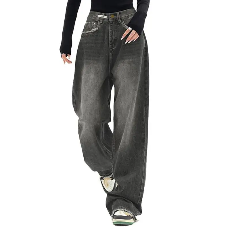 Wide Leg Baggy Jeans for Women