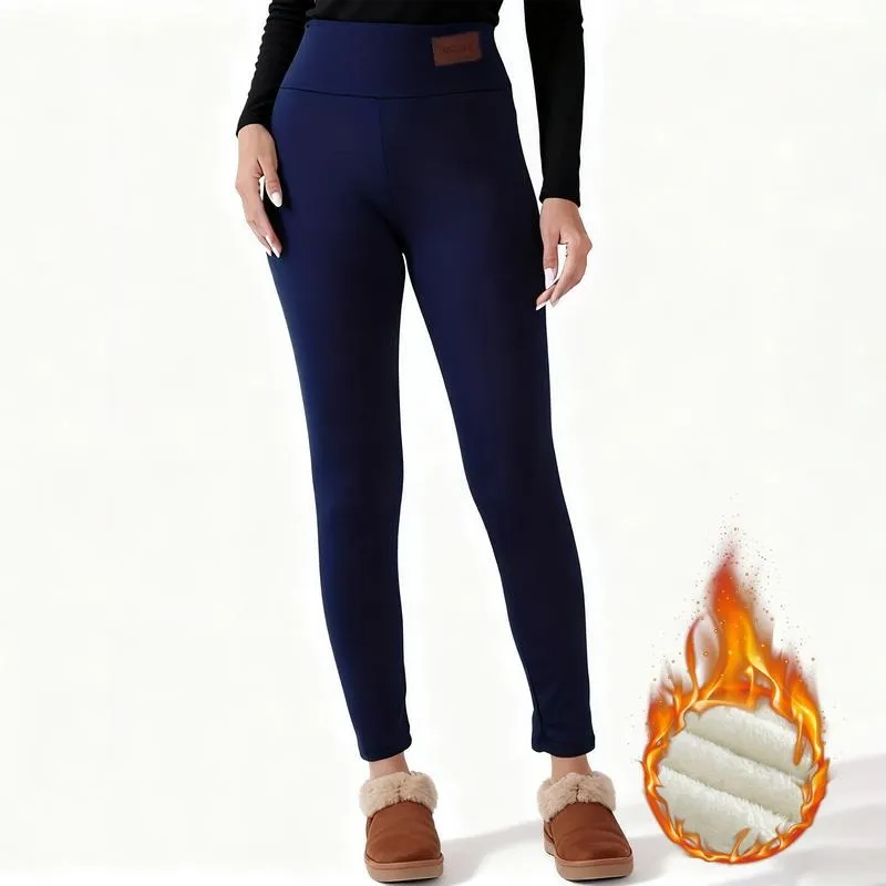Women Winter Warm Thick Leggings Fleece Lined Stretchy Soft Thermal Sherpa Pants