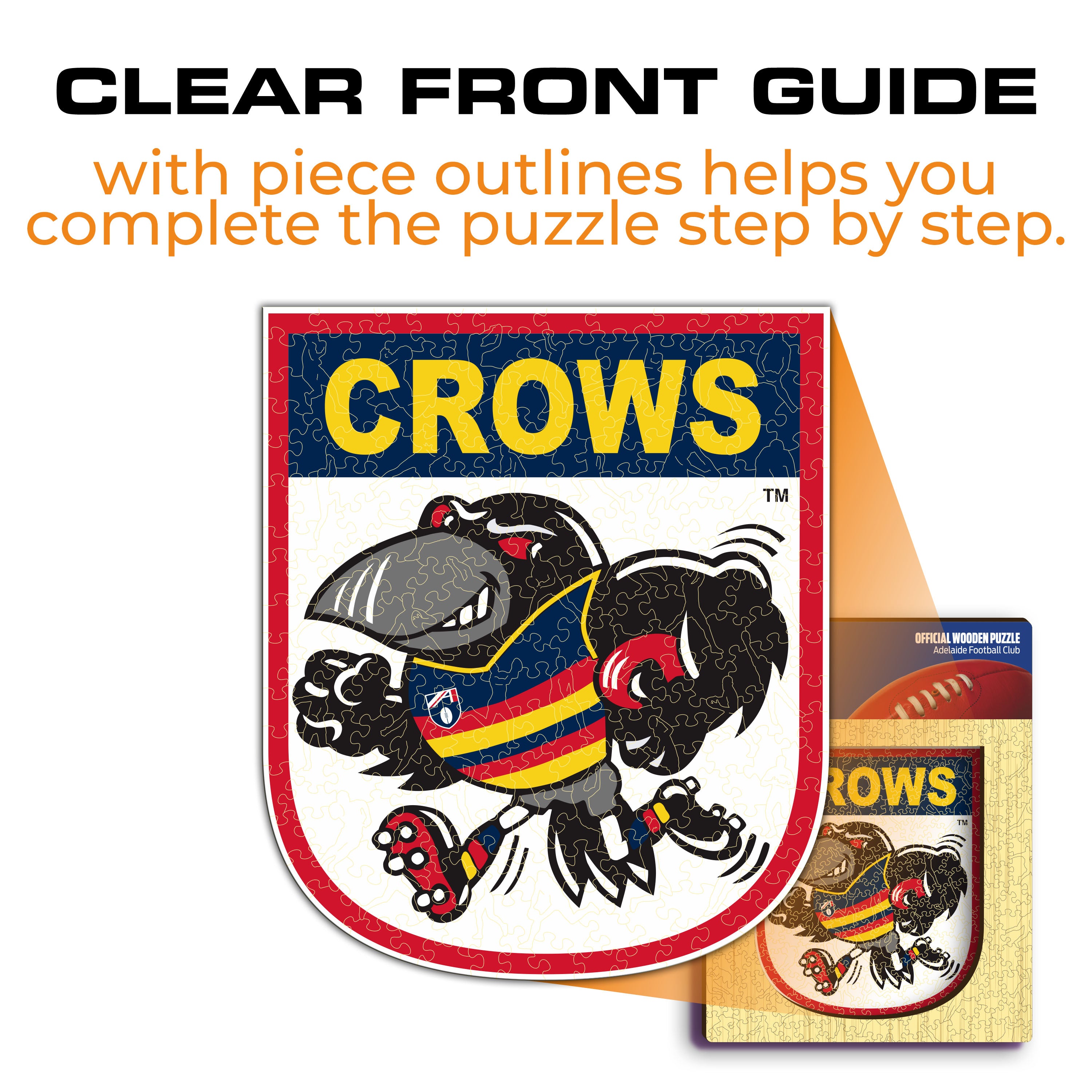 Adelaide FC Retro Mascot - Wooden Puzzle