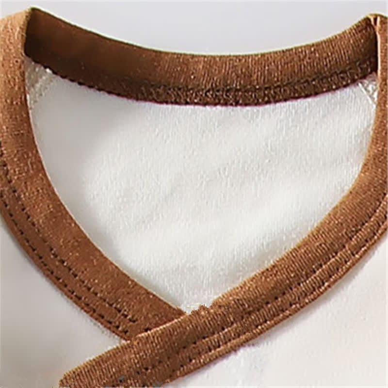 Baby Beige Bear Simple Bodysuit with Hat