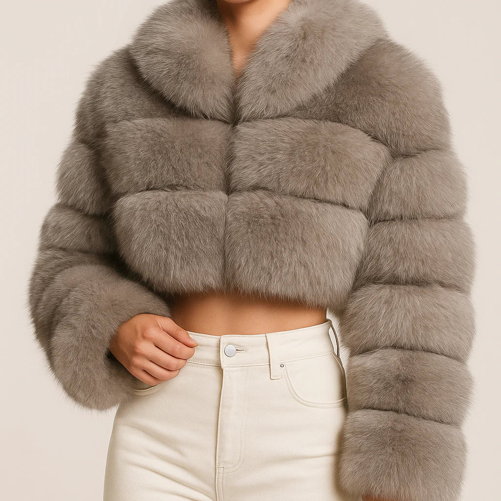 Radiant Plush Crop Coat
