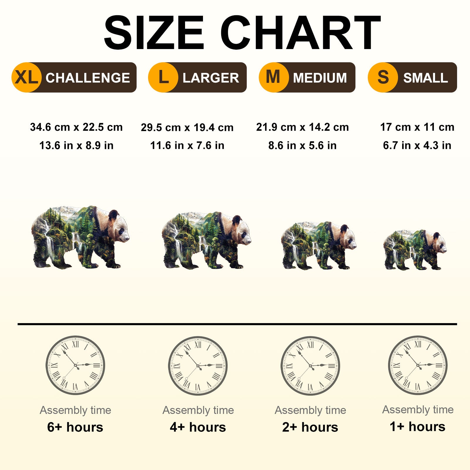 Mountain Panda Wooden Jigsaw Puzzle