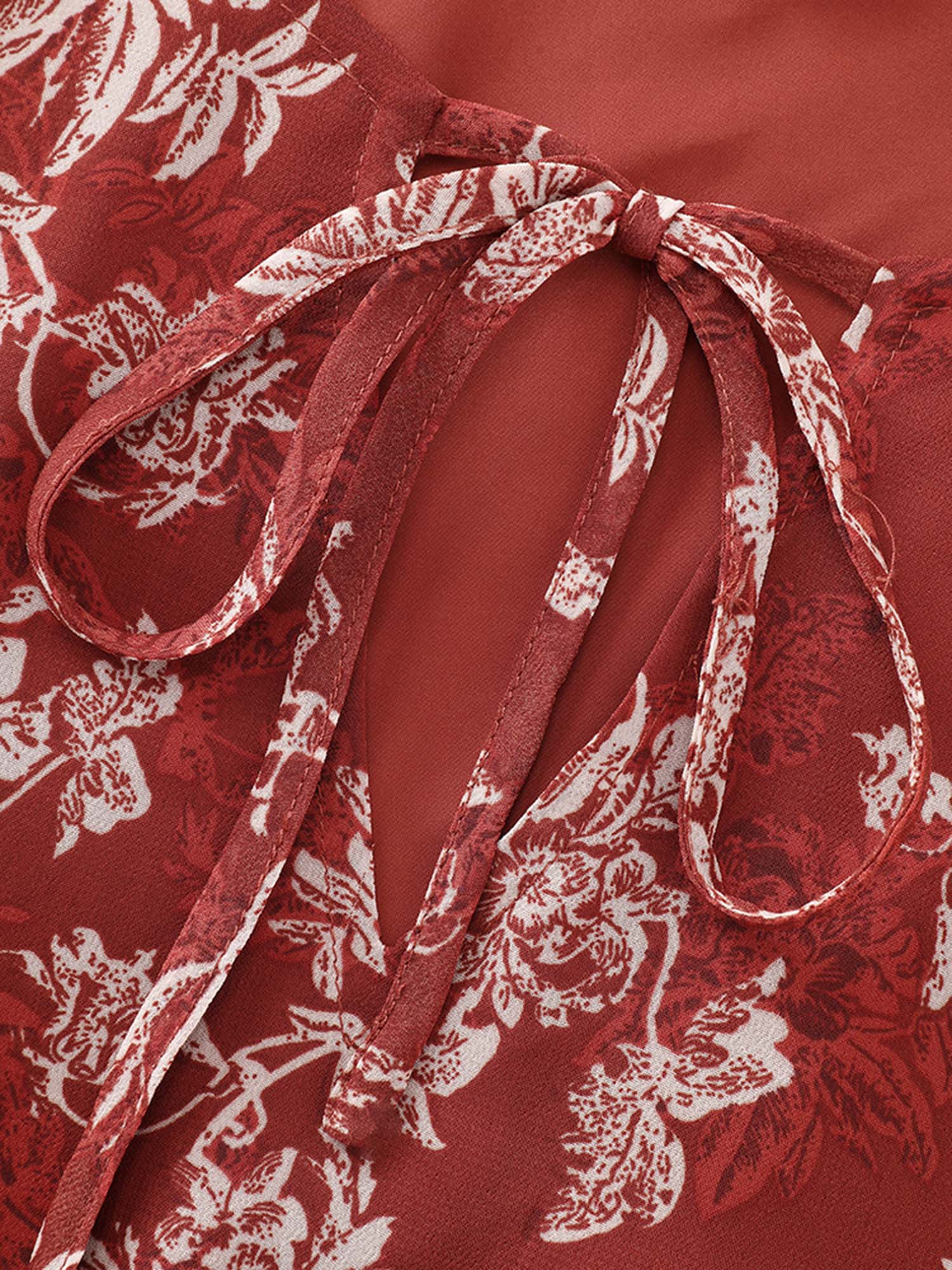 Floral Print Shirred Waist Mini Dress