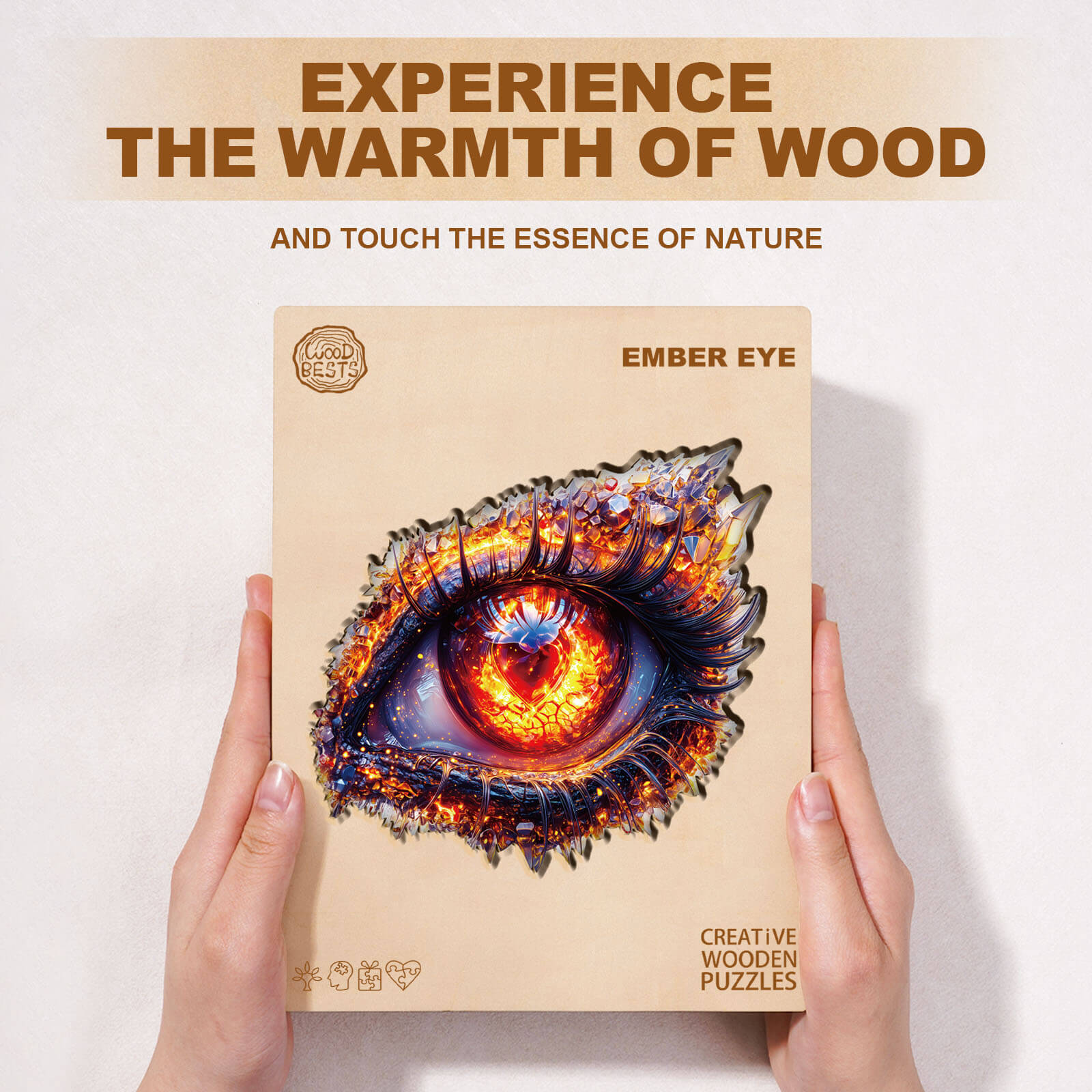Ember Eye Wooden Jigsaw Puzzle