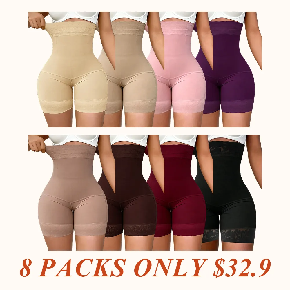 High Waist Shapewear Shorts, Fajas, Firm Control Girdle, Comfortable Shapewear Breathable Zipper