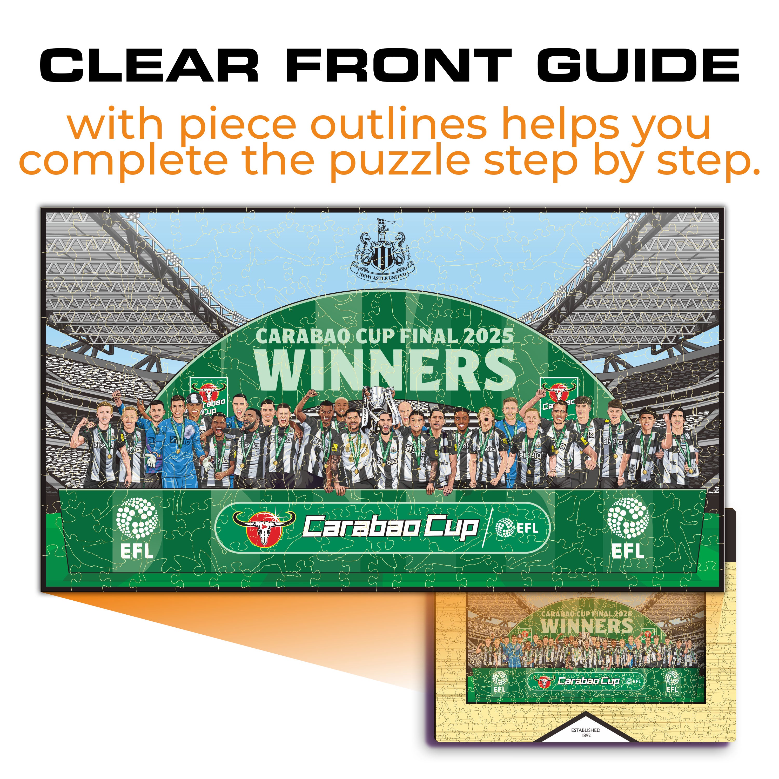 Newcastle United FC® Carabao Cup Champions 24/25 - Wooden Puzzle