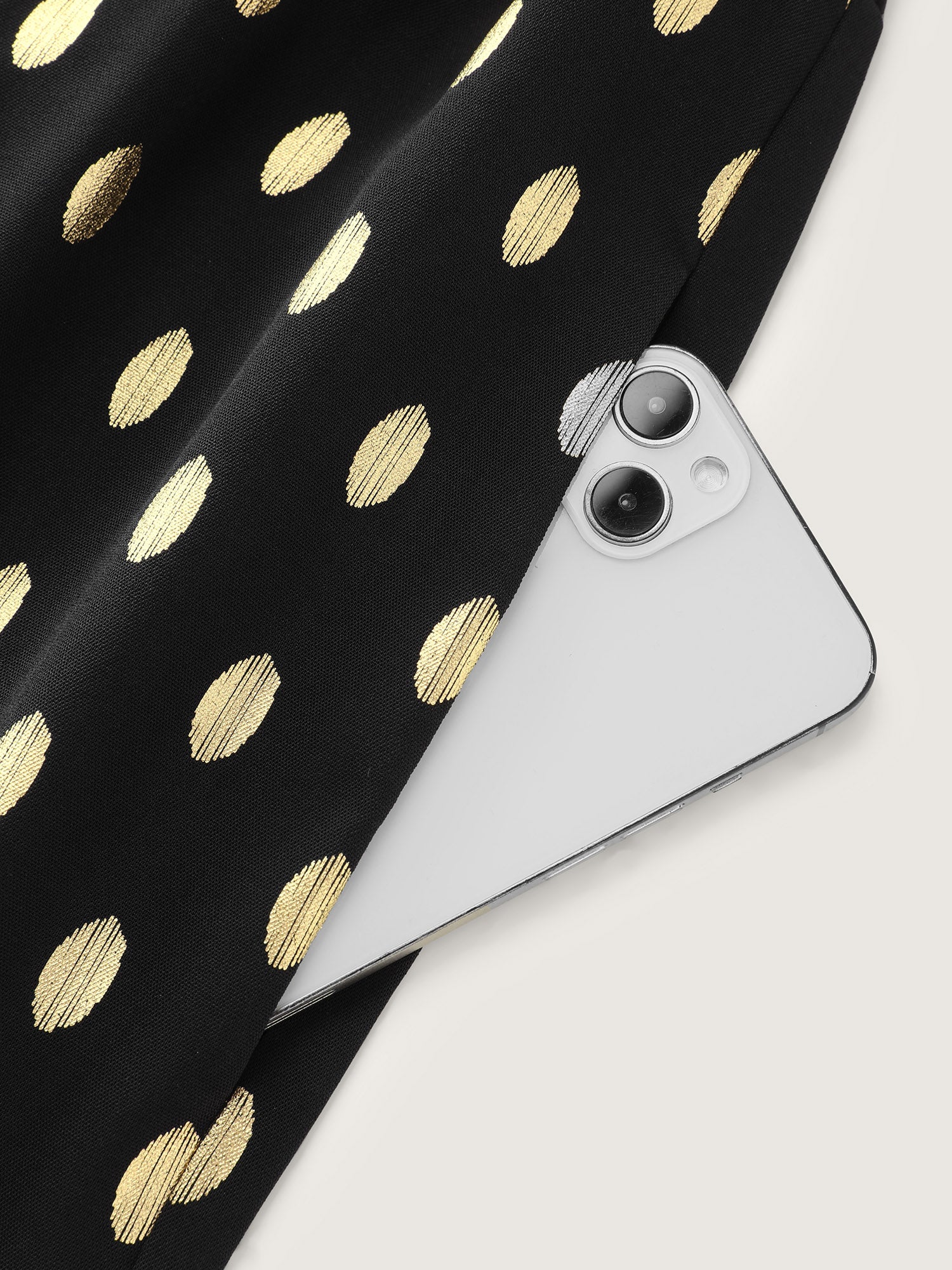 Glitter Polka Dots Off-Shoulder Jumpsuit