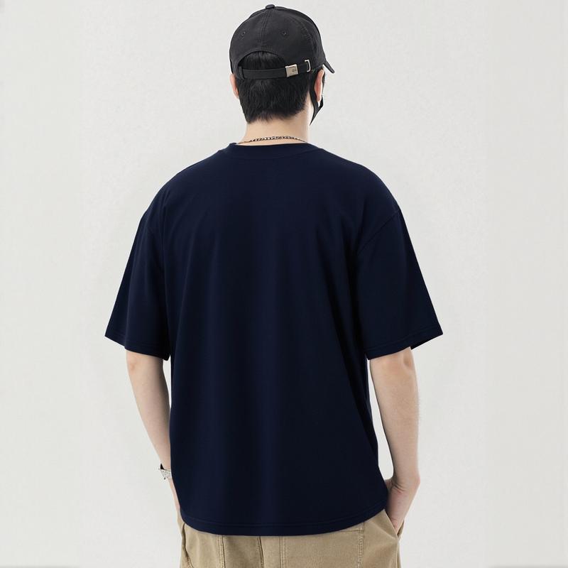 No Sagging! Heavyweight Oversized TShirts - Shape-Retaining, Thick Cotton, Strong Neckline & Premium Look Mens Tshirts Crewneck Tees for Summer & Spring