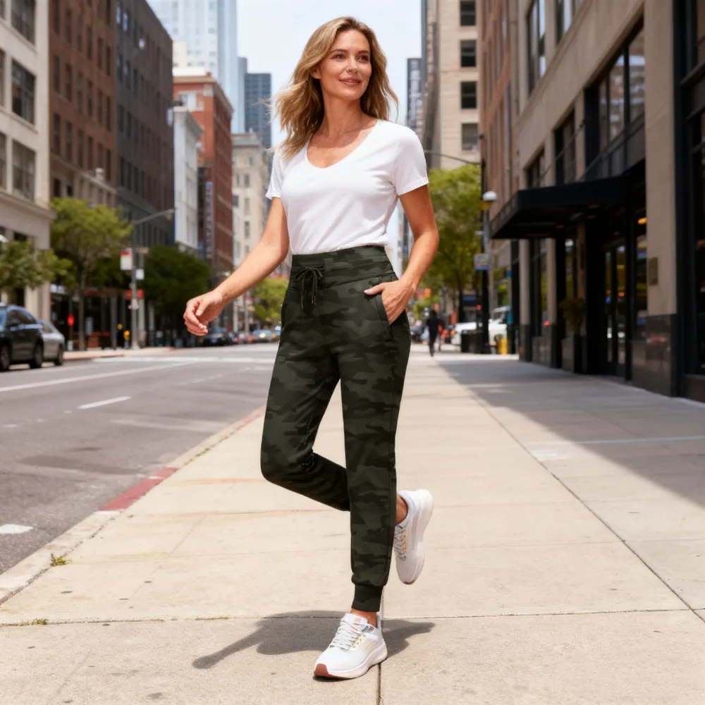 Women's Highwaist Fleece Lined Warm Water Resistant Joggers