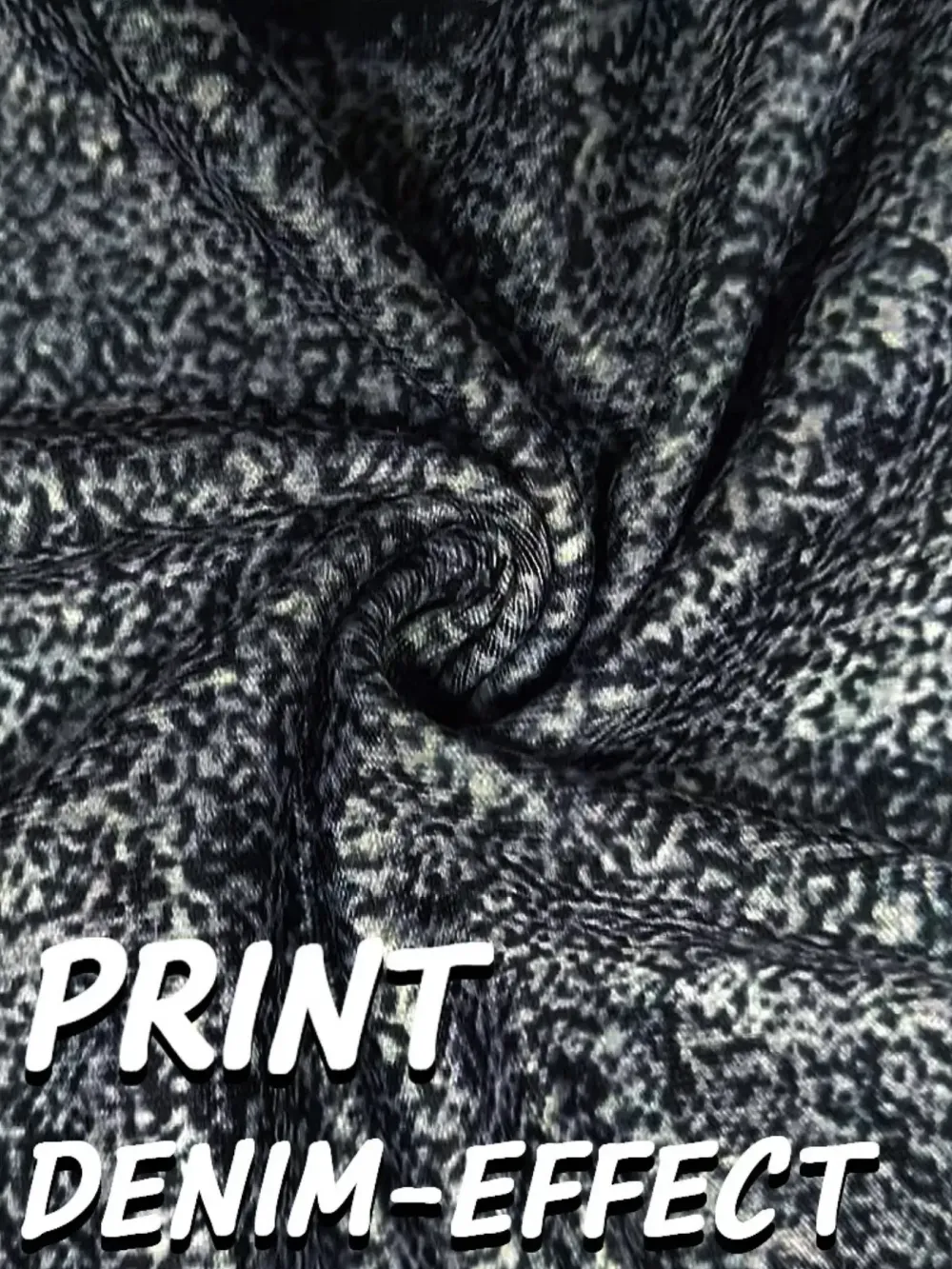 Women's Imitation Denim Skinny Pants, Denim Print Design, Stylish Comfortable Fit for Everyday Wear