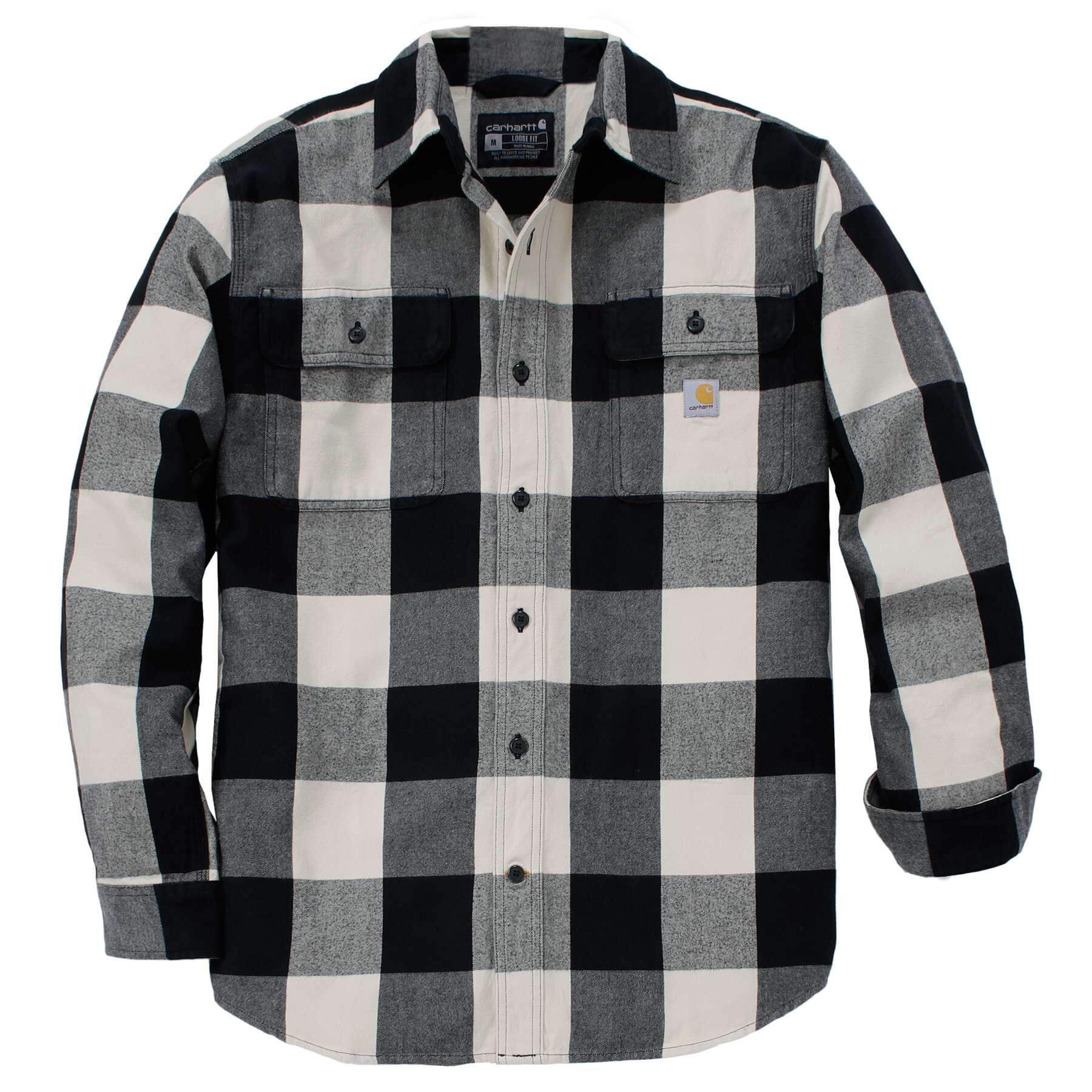 CHT Loose Fit Heavyweight Flannel Long-Sleeve Plaid Shirt 107013