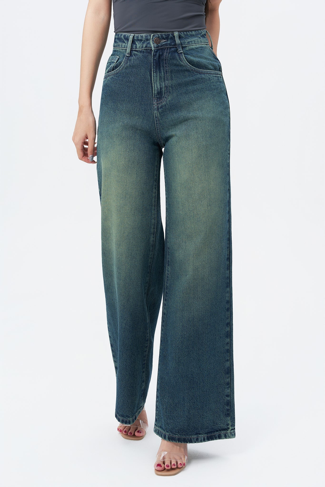 Shade Flow Wide Leg Jeans