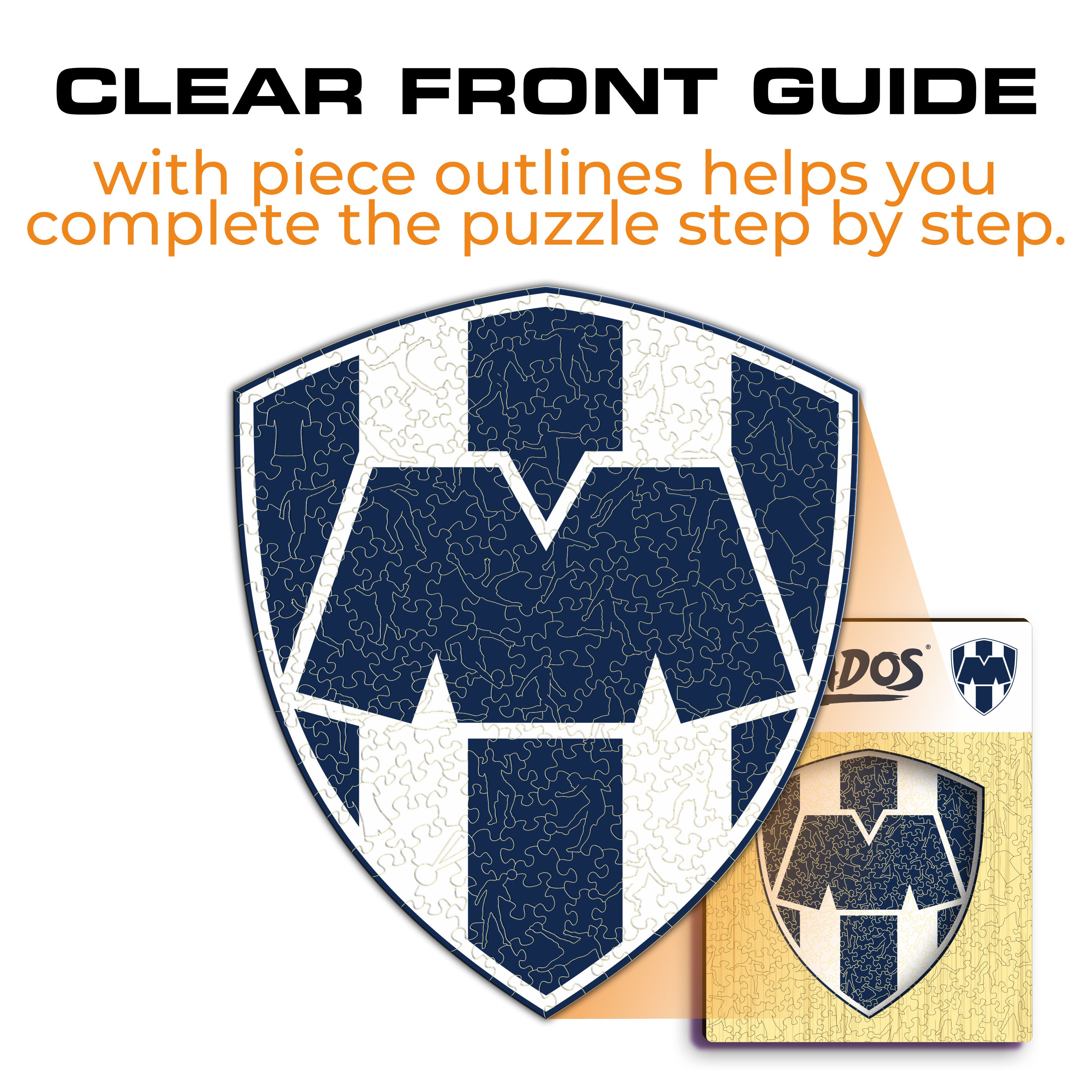 Club de Futbol Monterrey® Logo - Wooden Puzzle