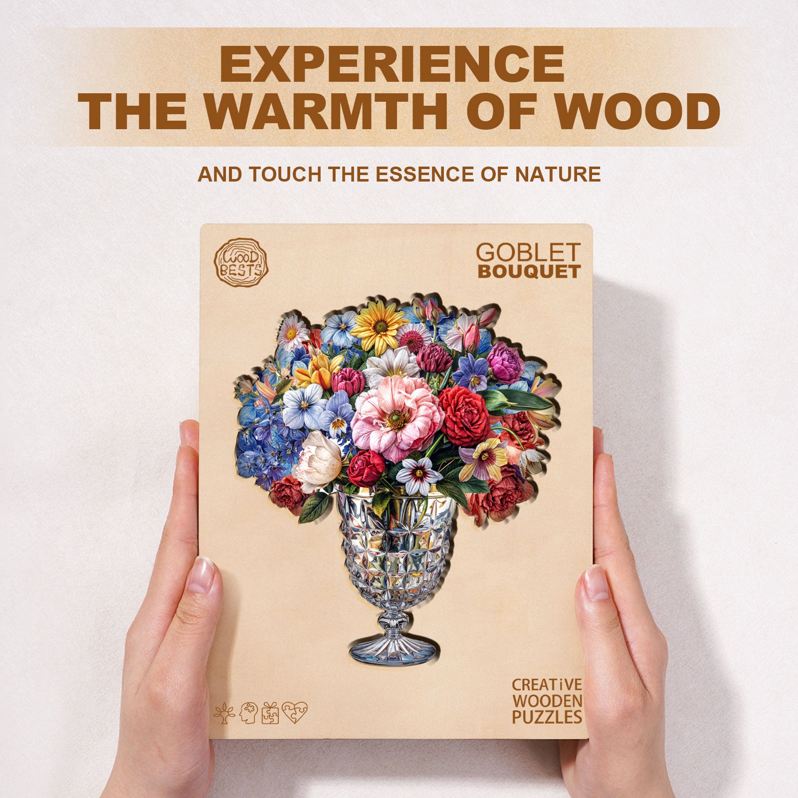 Goblet Bouquet Wooden Jigsaw Puzzle
