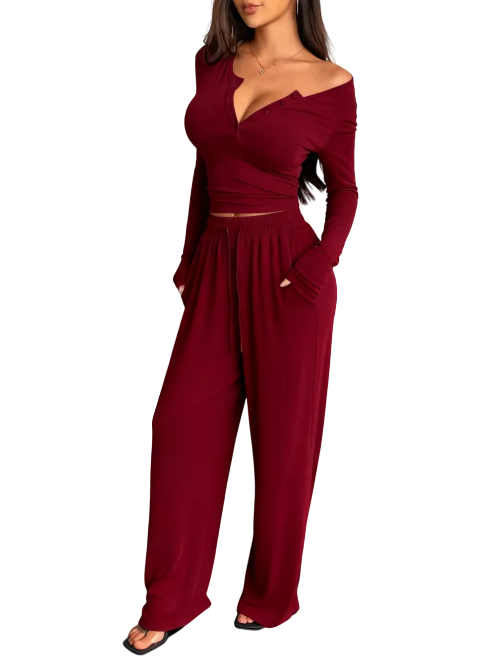 Women's Autumn and Winter Casual Pajama Set
