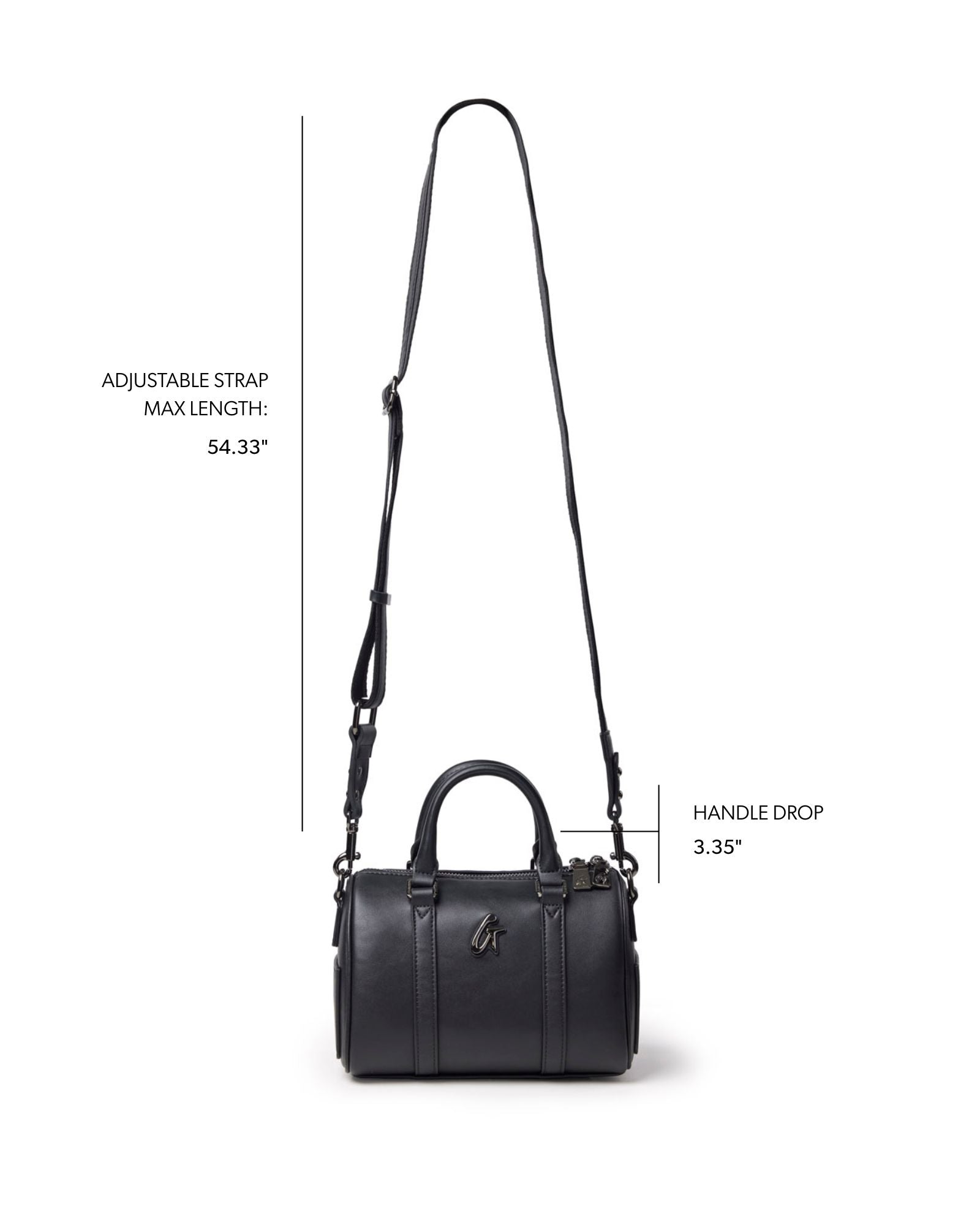 MINI STANDARD GAL BOSTON BAG - BLACK
