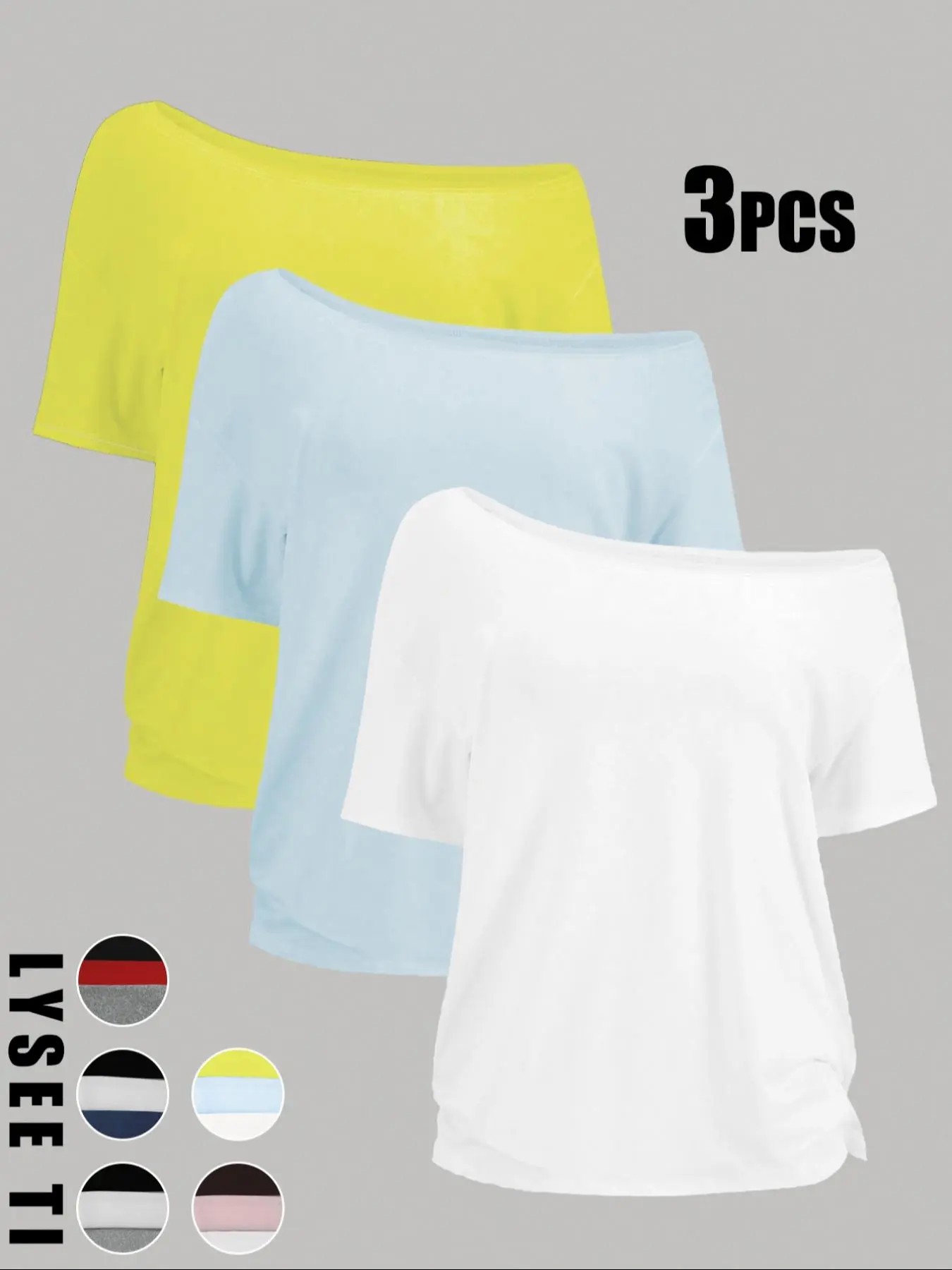 🔥Women's Solid Color Tee, Casual Basic Essential Short Sleeve T-shirt Top