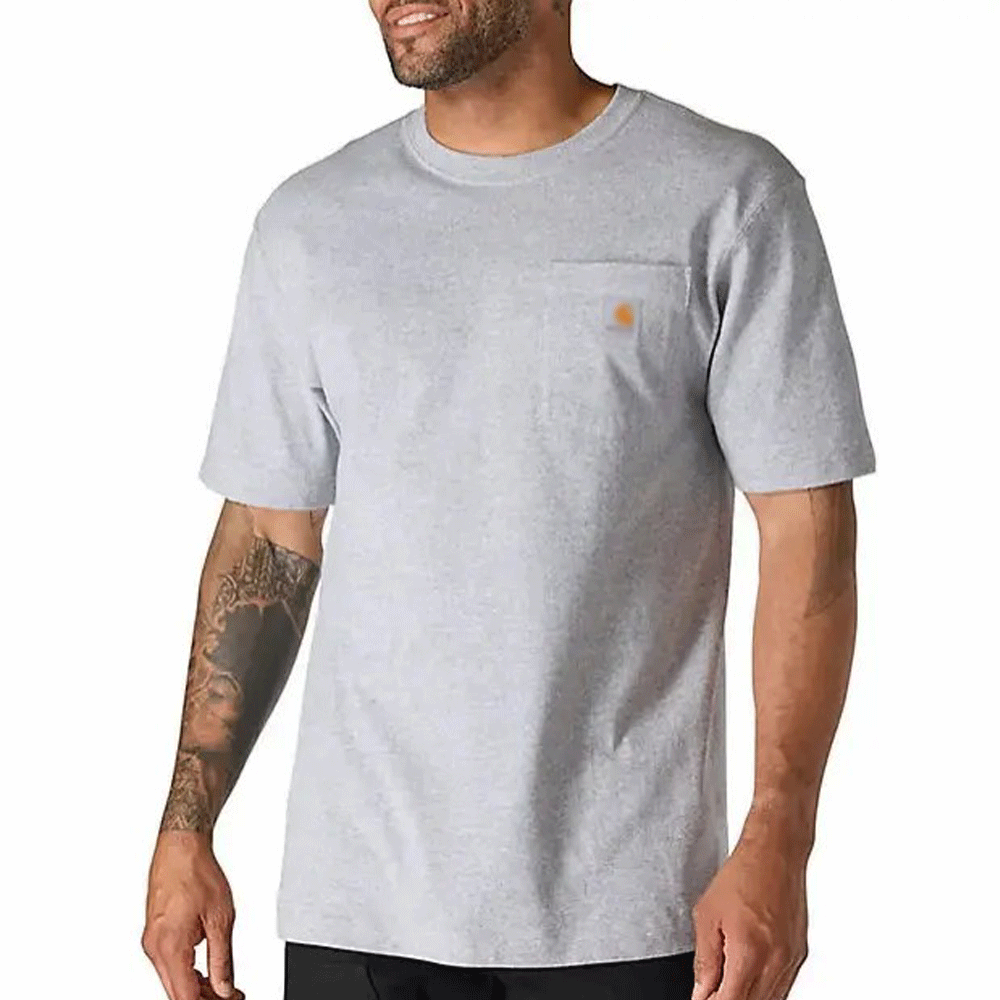 🔥Last Day Promotion! Men's Workwear Loose Fit Heavyweight Short-Sleeve Pocket T-Shirt