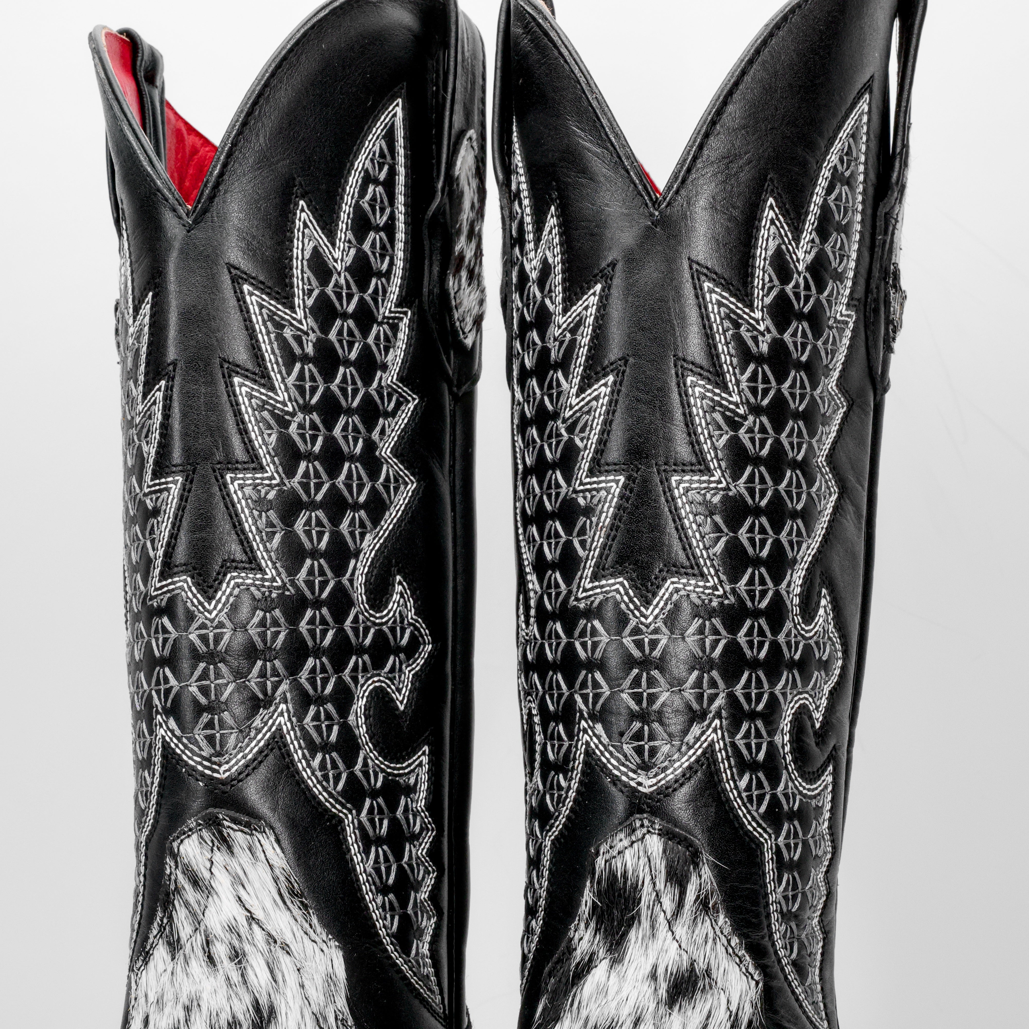 Genuine Cowhide Boots - Square Toe