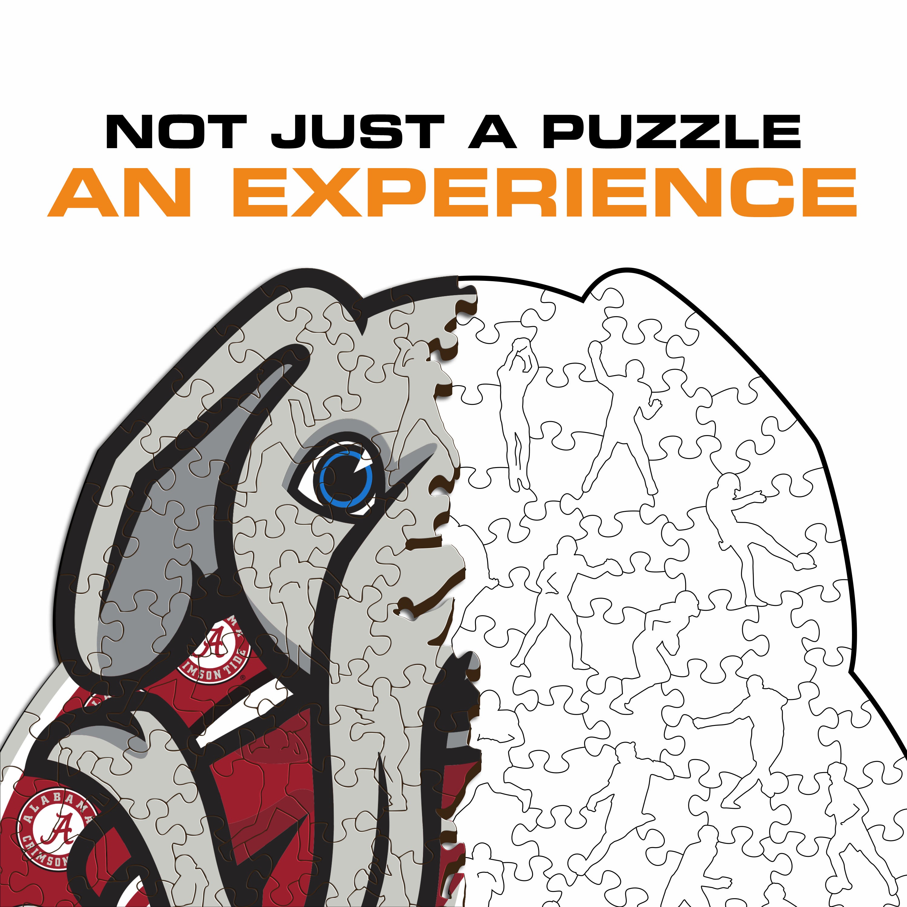 University of Alabama Mascot - Wooden Puzzle