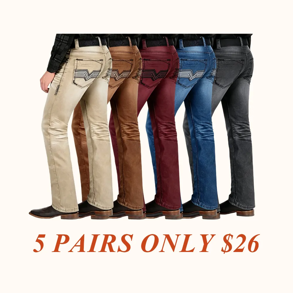 Pantalón para Hombre de Mezclilla Vaquero (Heavy Denim)