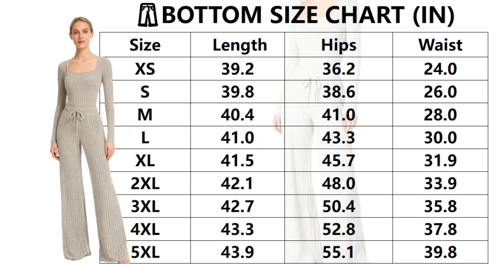 Women's Slim-Fit Solid Color Ribbed Fleece Jumpsuit Set