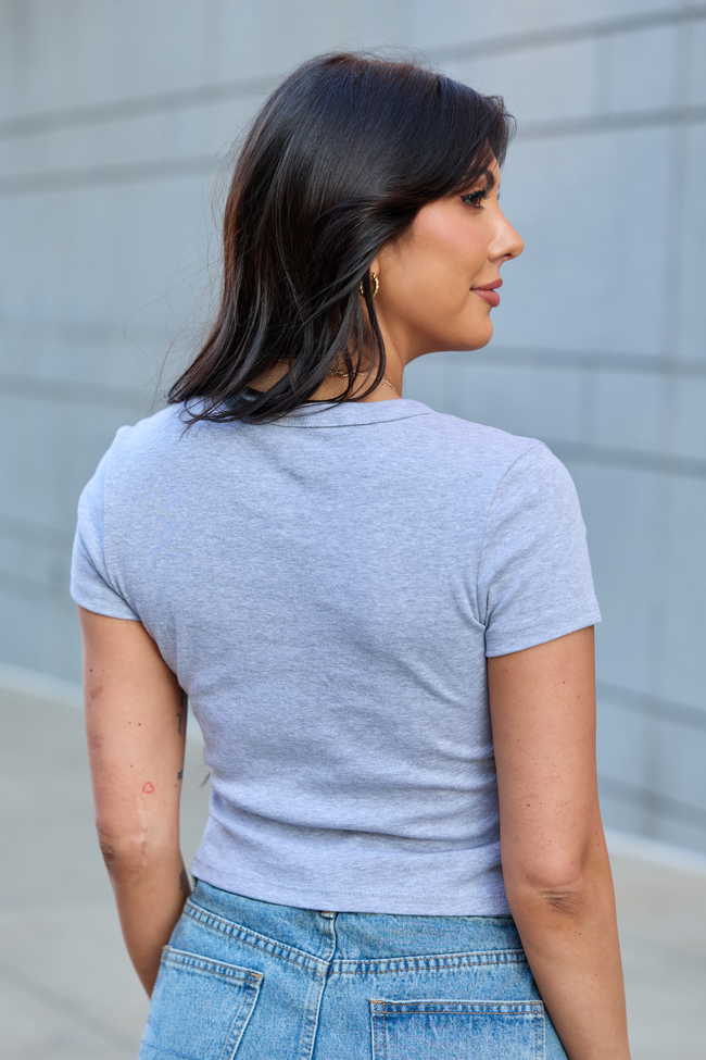 Cowgirl Essentials Heather Grey Baby Graphic Tee