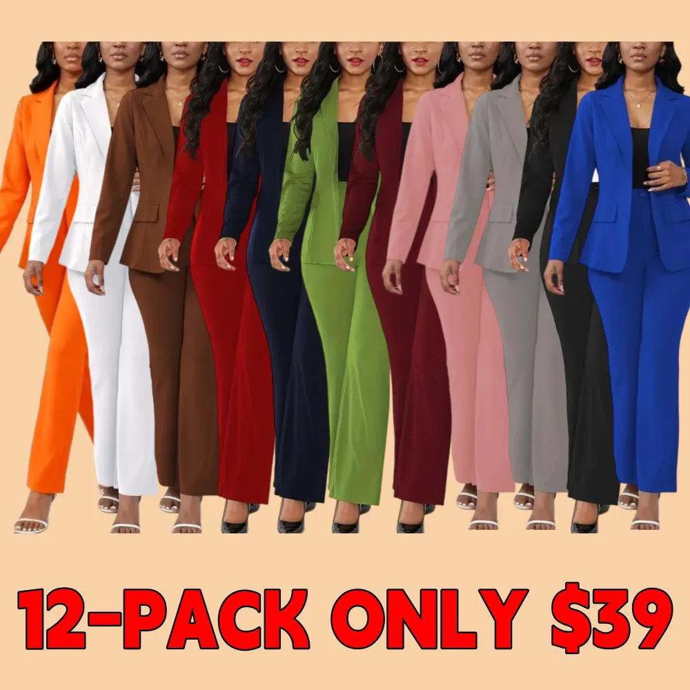 Women's solid color two-piece set