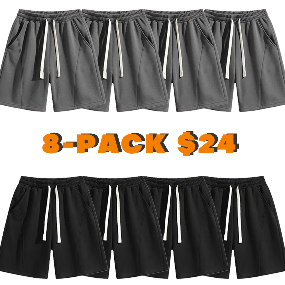 Men's Solid Pocket Waist Shorts - Lightweight & Comfortable for Running, Gym