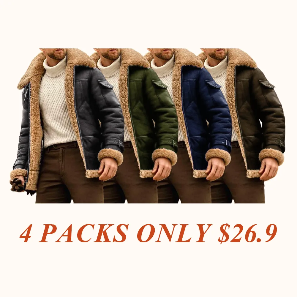 Winter Jacket Mens Military Fleece Jacket Warm Coats with Fur Collar Army Tactical Design